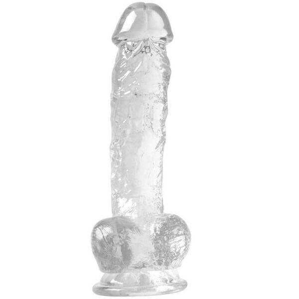 13 Inch Clear Dildo with Big Balls