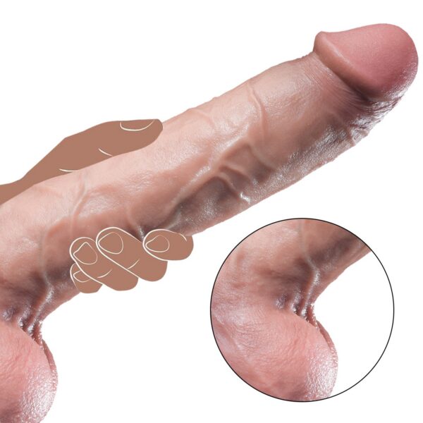 38cm Long Extra Large Realistic Silicone Dildo with Suction Base