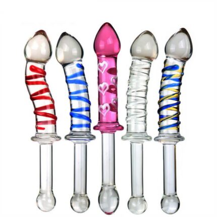 9 Inch TPE Dildo with Striped Design