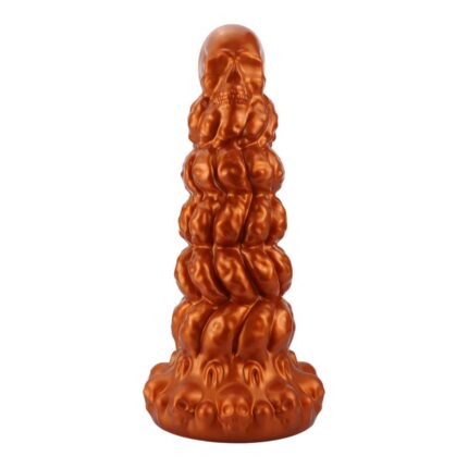 Bumpy Silicone Anal Tower Dildo with Graduated Rings and Suction Base