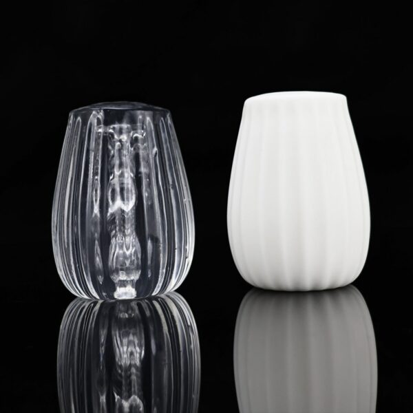 Clear & Milky White Soft Silicone Masturbator Cup