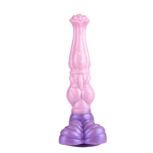 Colorful Animal-Inspired Fantasy Dildo with Suction Cup Base