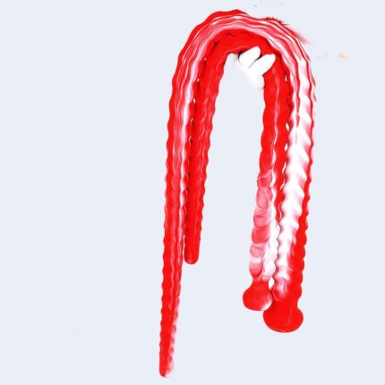 Extra Long Flexible Textured Silicone Dildo Set with Suction Base