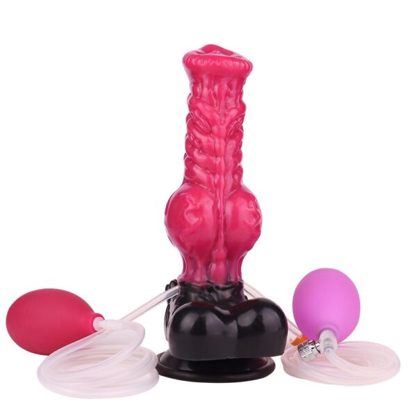 Fenrix 8 Inch Squirting Wolf Dildo with Inflatable Knot