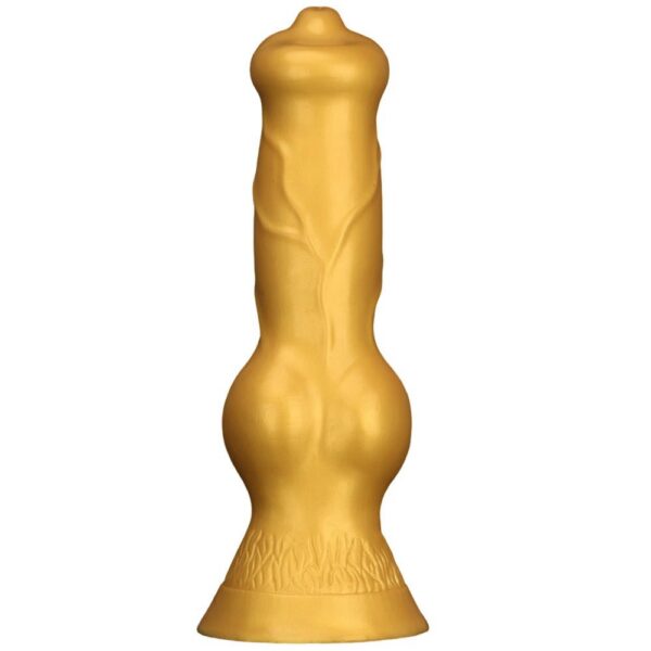 Gold Titan Huge Realistic Dildo – 14.76” / 37.5cm Giant Silicone with Suction Base