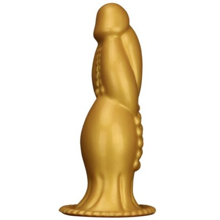 Golden Leviathan Fantasy Dildo – 13.3" Giant Silicone Toy with Suction Base