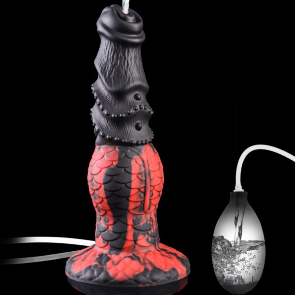 Inflatable Dragon Dildo with Suction Cup & Squirting Function