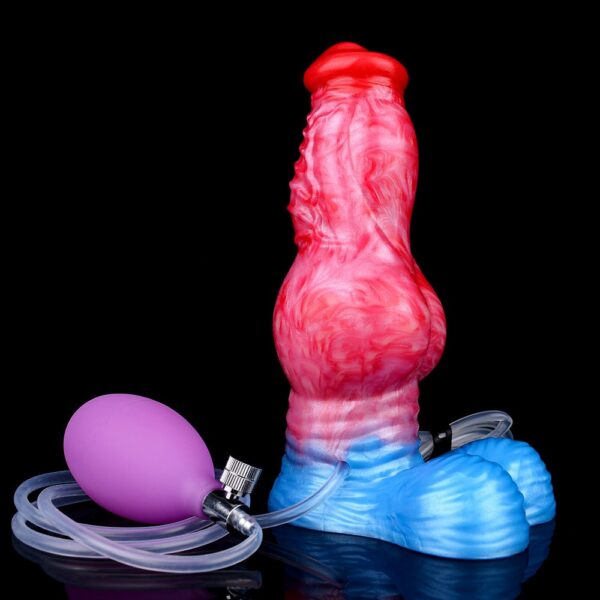 Inflatable Fantasy Dildo with Hand Pump & Bulb Syringe