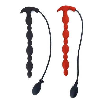 Inflatable Silicone Anal Plug with Bulb Pump