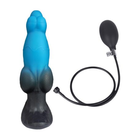 Inflatable Silicone Prostate Massager with Pump