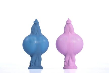 Locking Inflatable Anal Expander Silicone Textured Fantasy Butt Plug