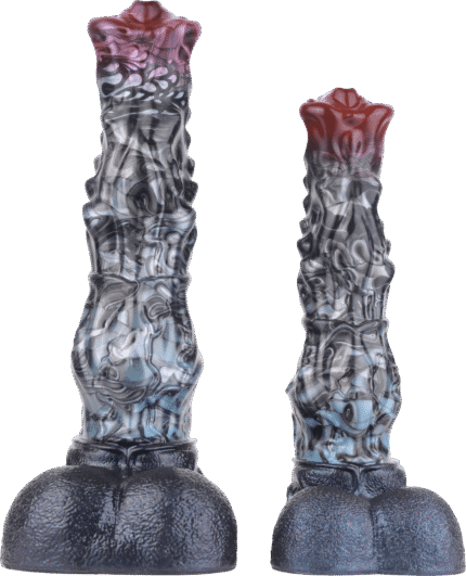 Mythical Creature Textured Dildo Large XL 6.85" / XXL 7.99" Silicone Fantasy Dong