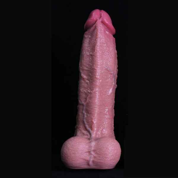 Realistic Silicone Fantasy Dildo with Strong Suction Cup Base
