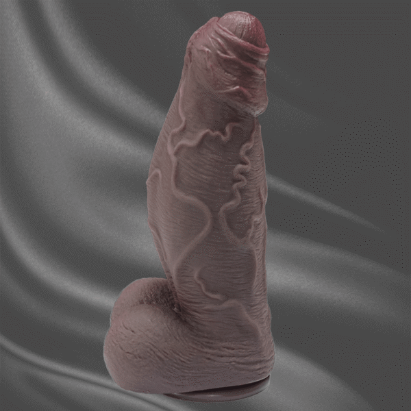 Realistic Veined Silicone Dildo with Suction Base