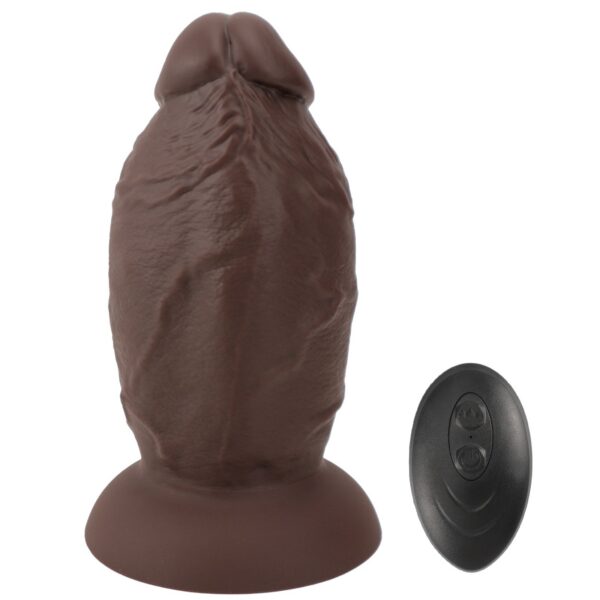 Remote-Control Mega Girth Liquid Silicone Dildo with Suction Base