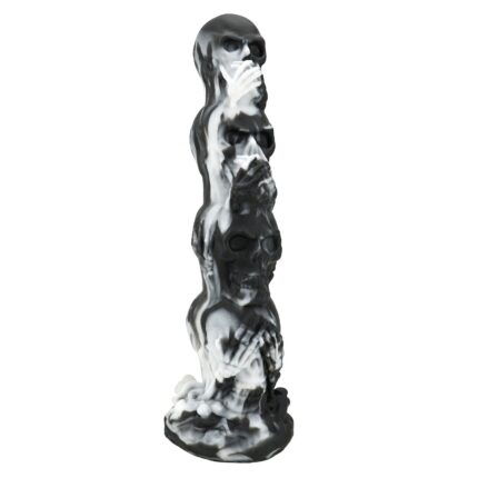 Skull-Themed Silicone Anal Plug with Suction Base