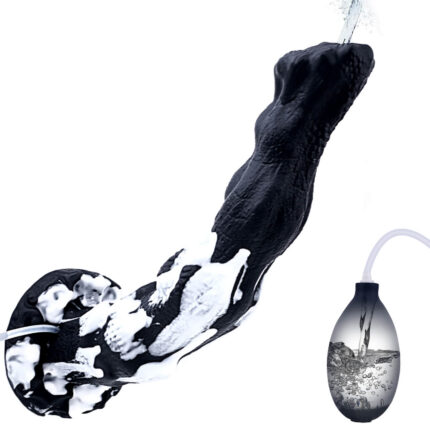 Squirting Dog Dildo with Suction Cup Base