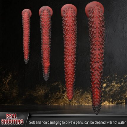 Textured Silicone Dildo with Suction Base